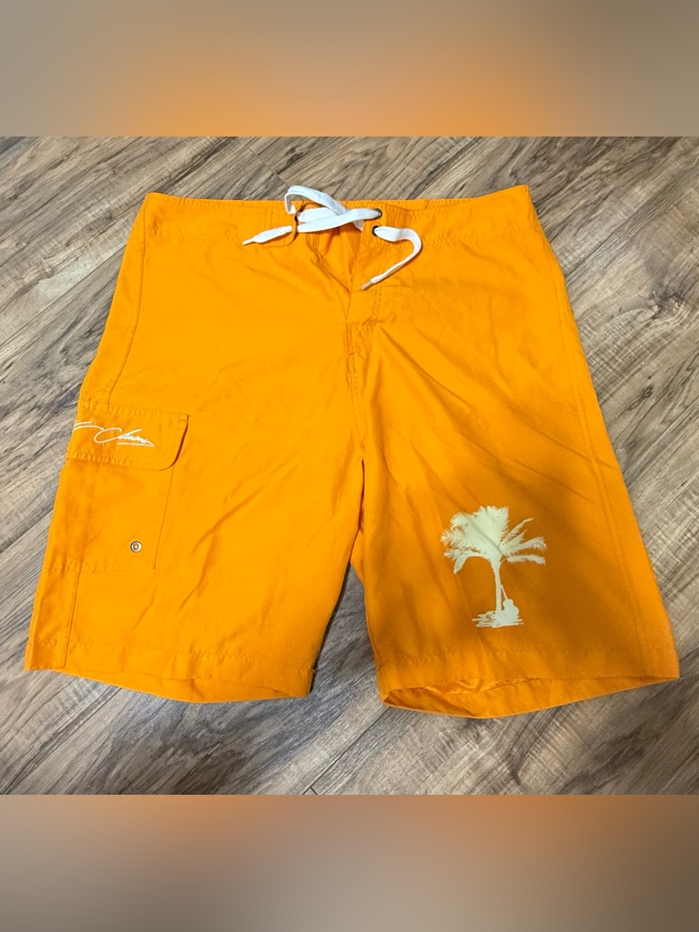Men’s Kenny Chesney Orange Board Shorts
